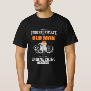 Camiseta Ingeniero Viejo Con Licenciatura En Ingeniería