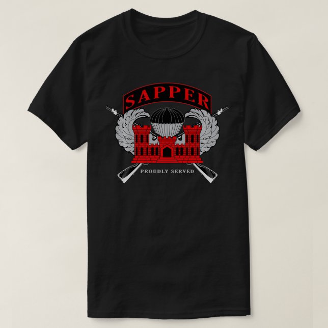Camiseta Ingenieros de combate (Diseño del anverso)