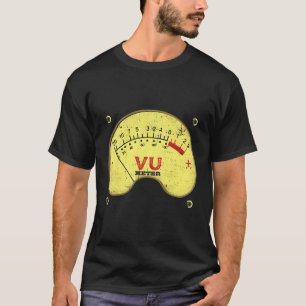Camiseta Ingenieros de grabación de audio Vu Meter