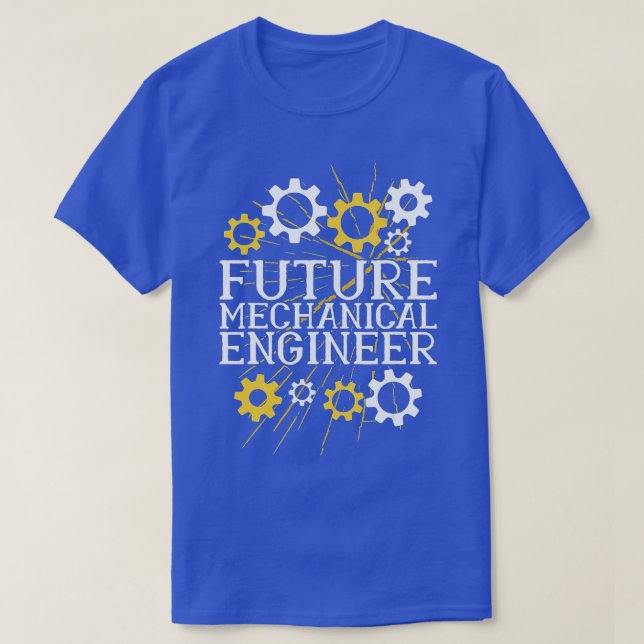 Camiseta Ingenieros Mecánicos Futuros Hombres (Diseño del anverso)