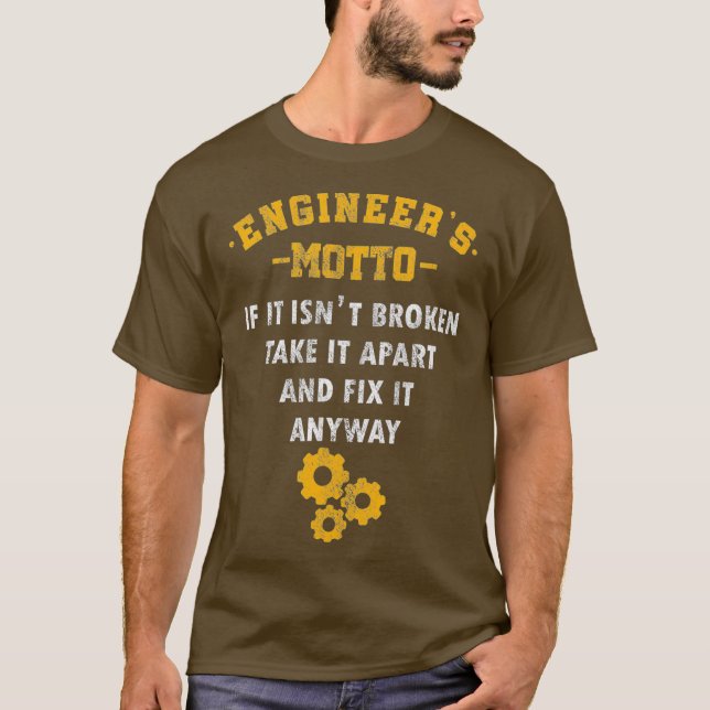 Camiseta Ingenieros Motto Math Science Engineering Gift (Anverso)