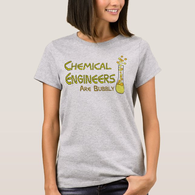 Camiseta Ingenieros químicos burbujeantes (Anverso)