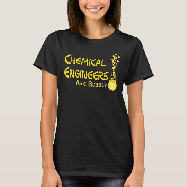 Camiseta Ingenieros químicos burbujeantes (Anverso)
