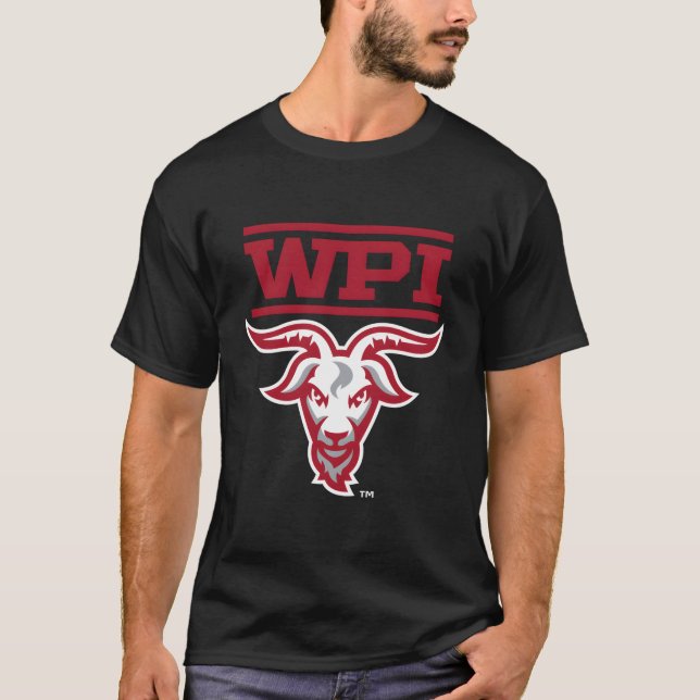 Camiseta Ingenieros Wpi Mascot Heather Gray (Anverso)