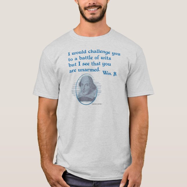 Camiseta Ingenios desarmados de Snark Shakespeare (Anverso)