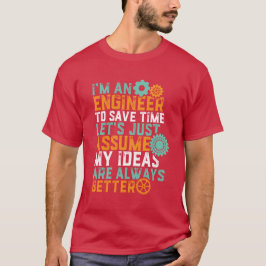 Camiseta ingeniosa de humor de ingeniería soy inge