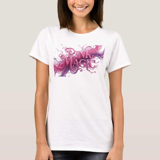 Camiseta ingeniosa PINK MAGIC en rosa (Anverso)