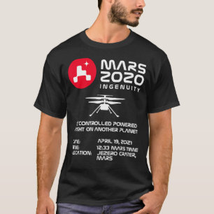 Camiseta Ingenuity Helicopter Flight Flying Mars 2020 Chica