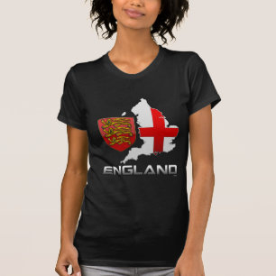 Camiseta Inglaterra: Armas, bandera y mapa