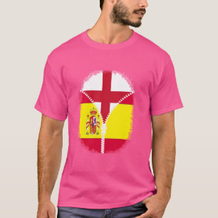 Camiseta Inglaterra Bandera España Inglés España Zipper