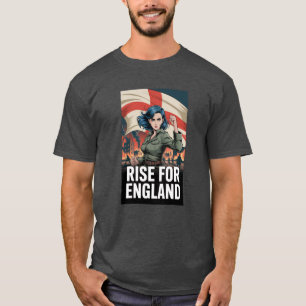 Camiseta Inglaterra Bandera Patriótica de San Jorg
