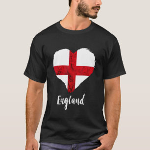Camiseta Inglaterra Corazón St George's Cross England Flag 