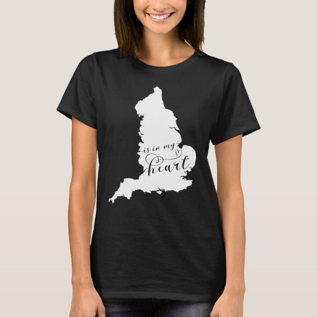 Camiseta Inglaterra Está En Mi Corazón (Anverso)
