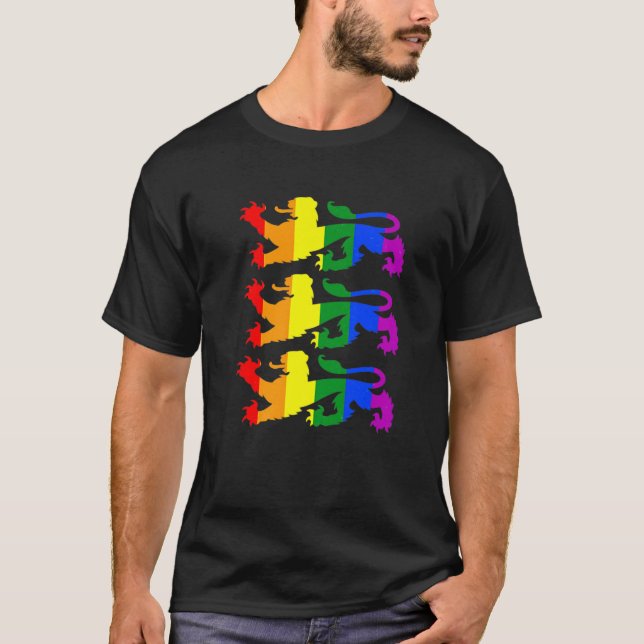 Camiseta Inglaterra Fútbol Internacional LGBTQ Leones arcoi (Anverso)