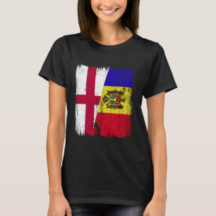 Camiseta Inglaterra Moldavia Media Bandera Inglés Patrimoni