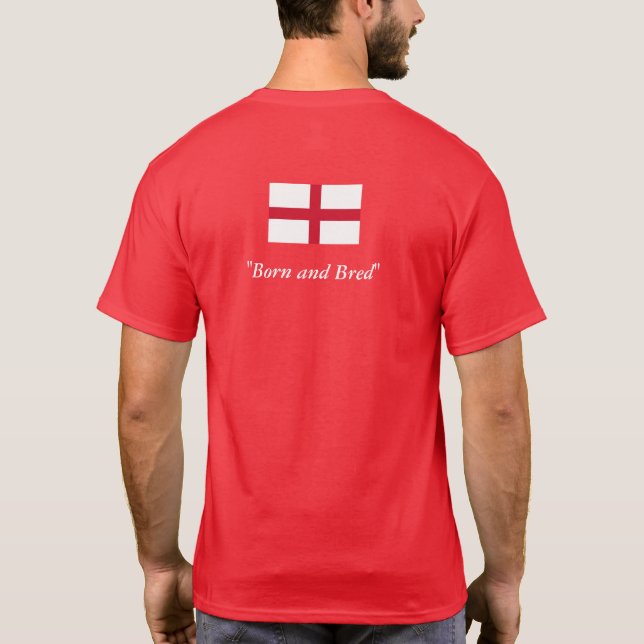 Camiseta Inglaterra Nació y Bred T Shirt (Reverso)