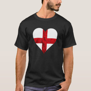 Camiseta Inglaterra Orgullo inglés de corazón St George's C