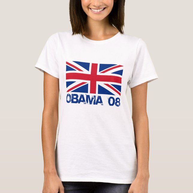 Camiseta Inglaterra para Obama (Anverso)