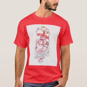 Camiseta Inglaterra tatúa para siempre el bulldog