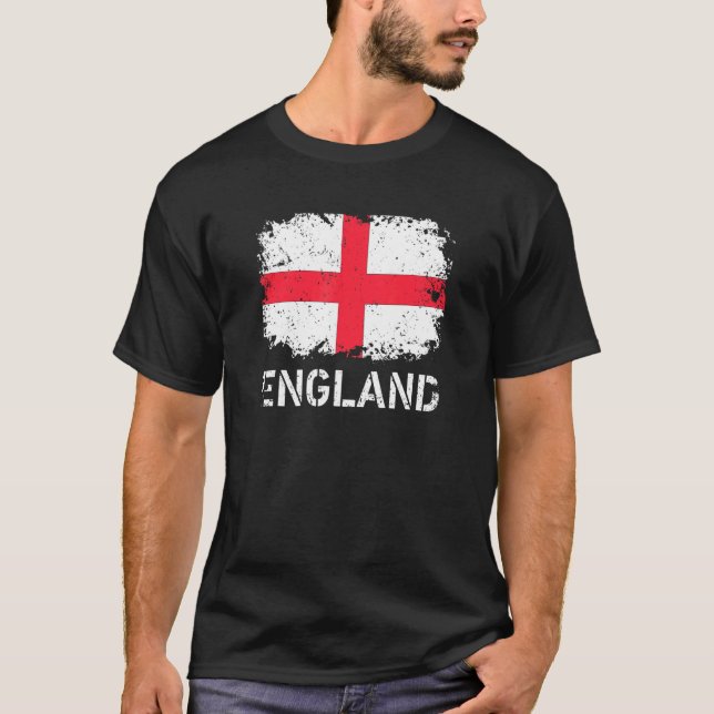Camiseta Inglaterra Tee Bandera Británica de recuerdo vestu (Anverso)