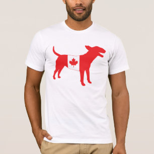 Camiseta Inglés bull terrier/camiseta canadiense de la