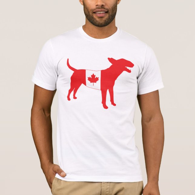 Camiseta Inglés bull terrier/camiseta canadiense de la (Anverso)