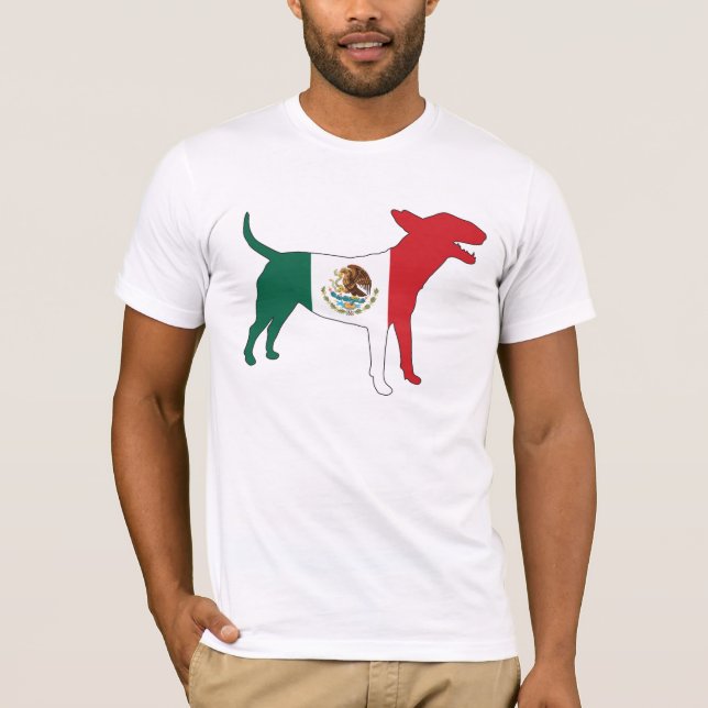Camiseta Inglés bull terrier/camiseta de la bandera (Anverso)