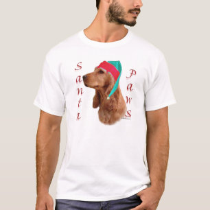 Camiseta Inglés Cocker Spaniel (rojo) Santa Paws