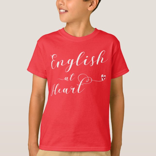 Camiseta Inglés en el corazón, Inglaterra (Anverso)