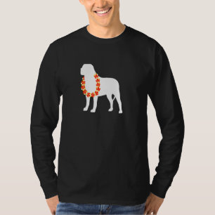 Camiseta Inglés Mastiff Aloha Hawaiian Lei Dog