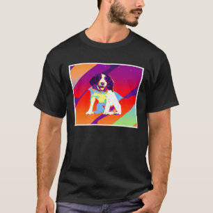 Camiseta Inglés retro vintage estético Springer Spaniel