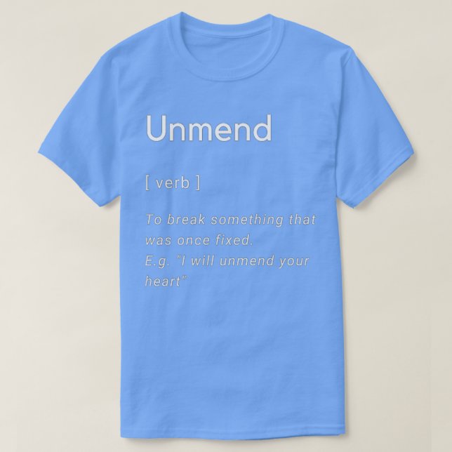 Camiseta Inglés roto (Diseño del anverso)