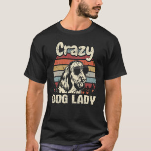 Camiseta Inglés Springer Spaniel Loco Perro Lady Vintage