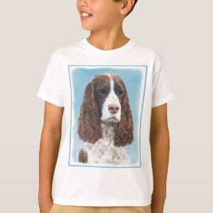 Camiseta Inglés Springer Spaniel Pintura Original Perro Art