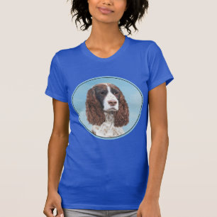 Camiseta Inglés Springer Spaniel Pintura Original Perro Art
