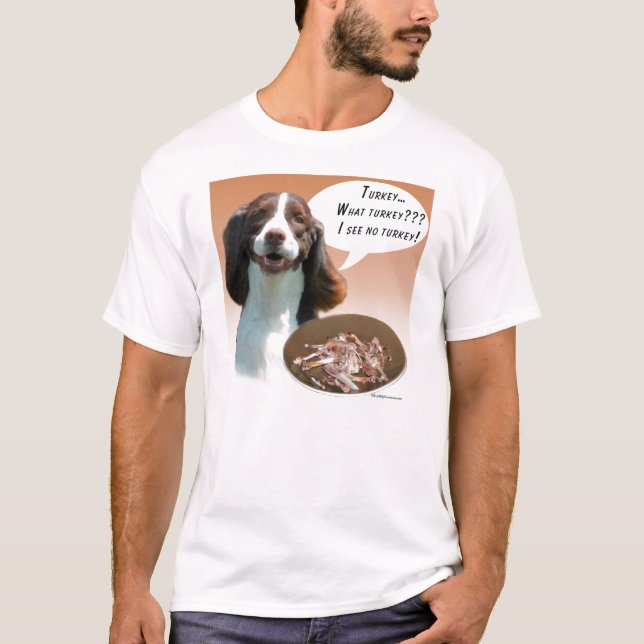 Camiseta Inglés Springer Spaniel Turkey (Anverso)