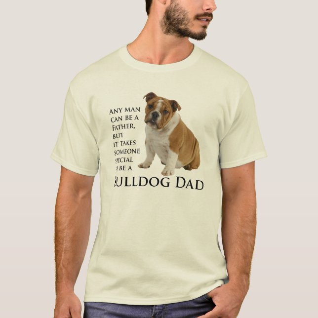 Camiseta inglesa del papá del bulldog (Anverso)