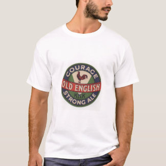 Camiseta inglesa vieja de la cerveza inglesa del
