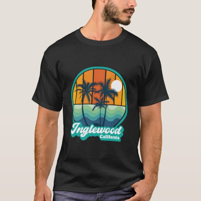 Camiseta Inglewood California Summer Vacation Beach (Anverso)