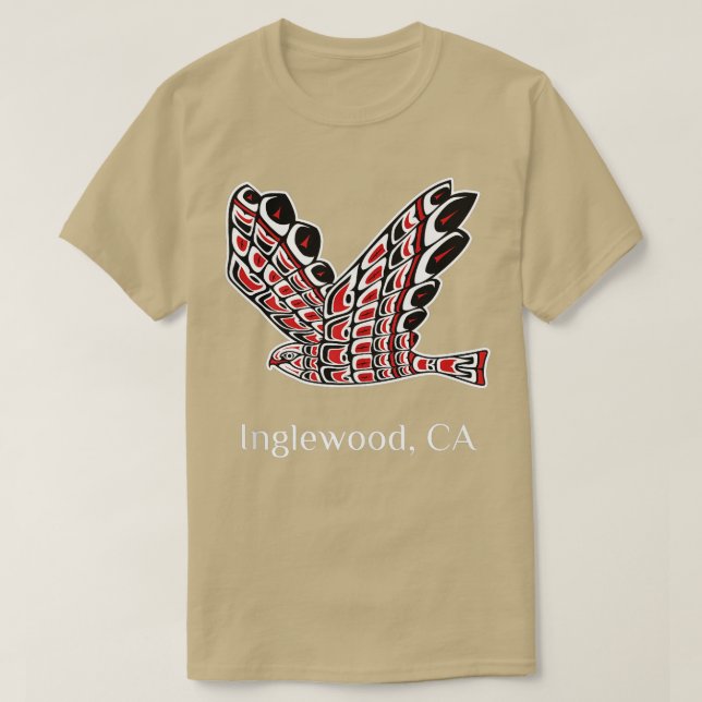 Camiseta Inglewood Redailed Hawk Native American Bird of Pr (Diseño del anverso)
