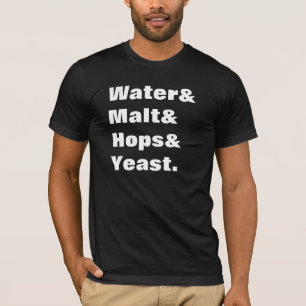 Camiseta Ingredientes de la cerveza