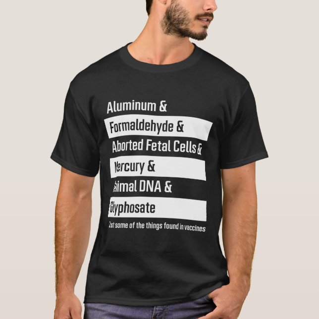Camiseta Ingredientes de vacuna - Regalo de vacunación Pro (Anverso)