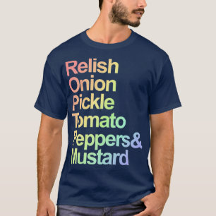 Camiseta Ingredientes del Chicago Meat Lovers Hotdog