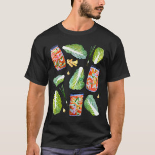 Camiseta Ingredientes Kimchi Fun Fermentation Watercolor