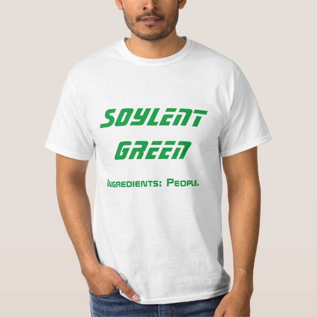 Camiseta Ingredientes verdes de Soylent (Anverso)