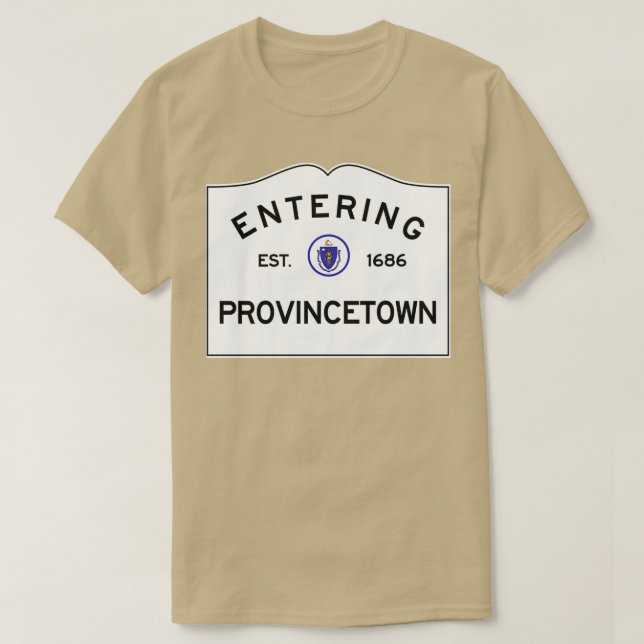 Camiseta Ingresando a Provincetown Massachusetts Commonweal (Diseño del anverso)