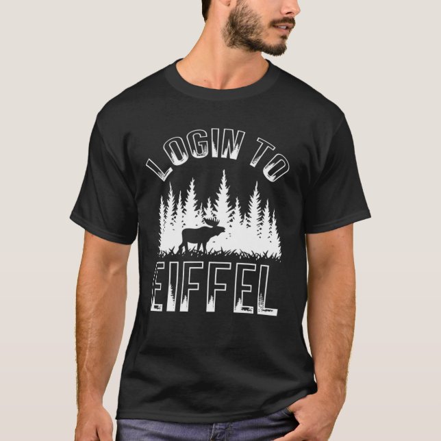 Camiseta Ingresar A Eiffel Con Cerveza De Cerveza Y Montaña (Anverso)