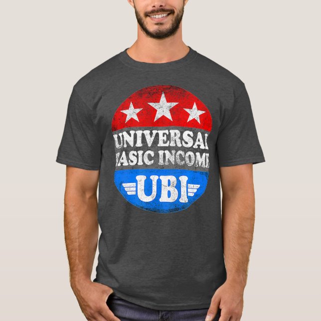 Camiseta Ingreso básico universal Ciudadanos dividen la jus (Anverso)