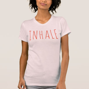Camiseta Inhala, fuente+color personalizable