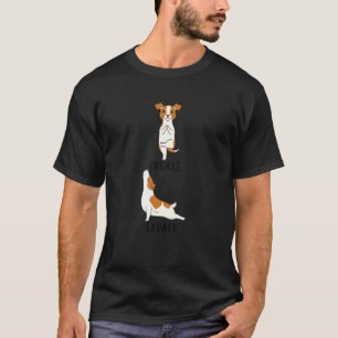 Camiseta Inhalar Exhalar Jack Russell Terrier   Perro Yoga